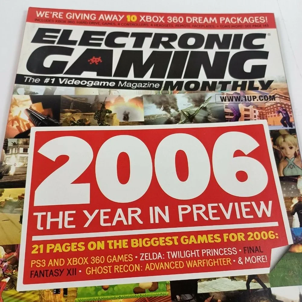 Electronic Gaming Monthly Magazine Year In Preview Issue 199 Jan 06 *MINOR WEAR*